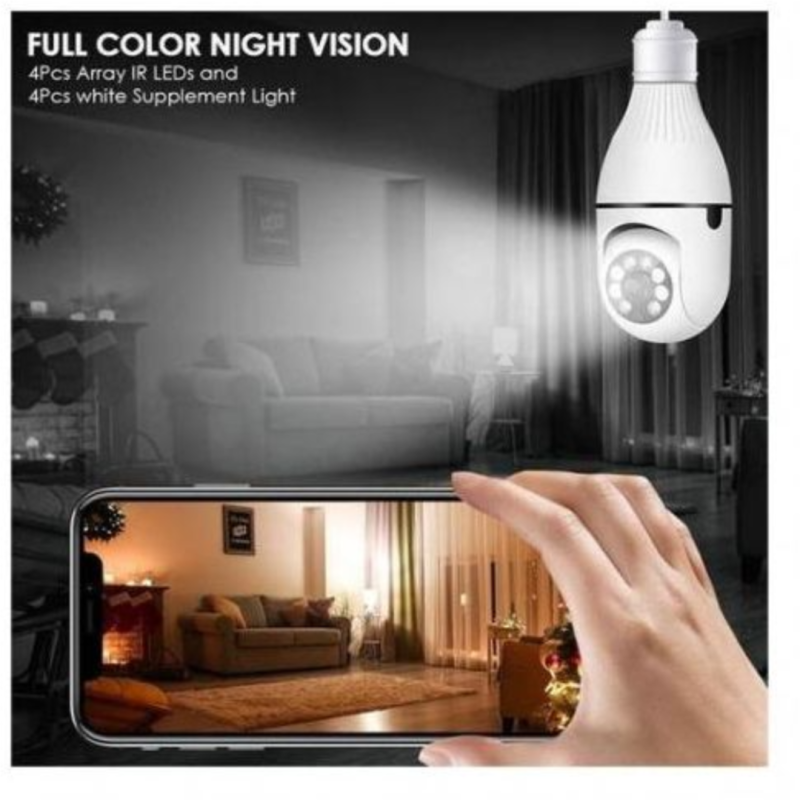 كاميرا المراقبة الذكية على شكل مصباح ب 360 درجة